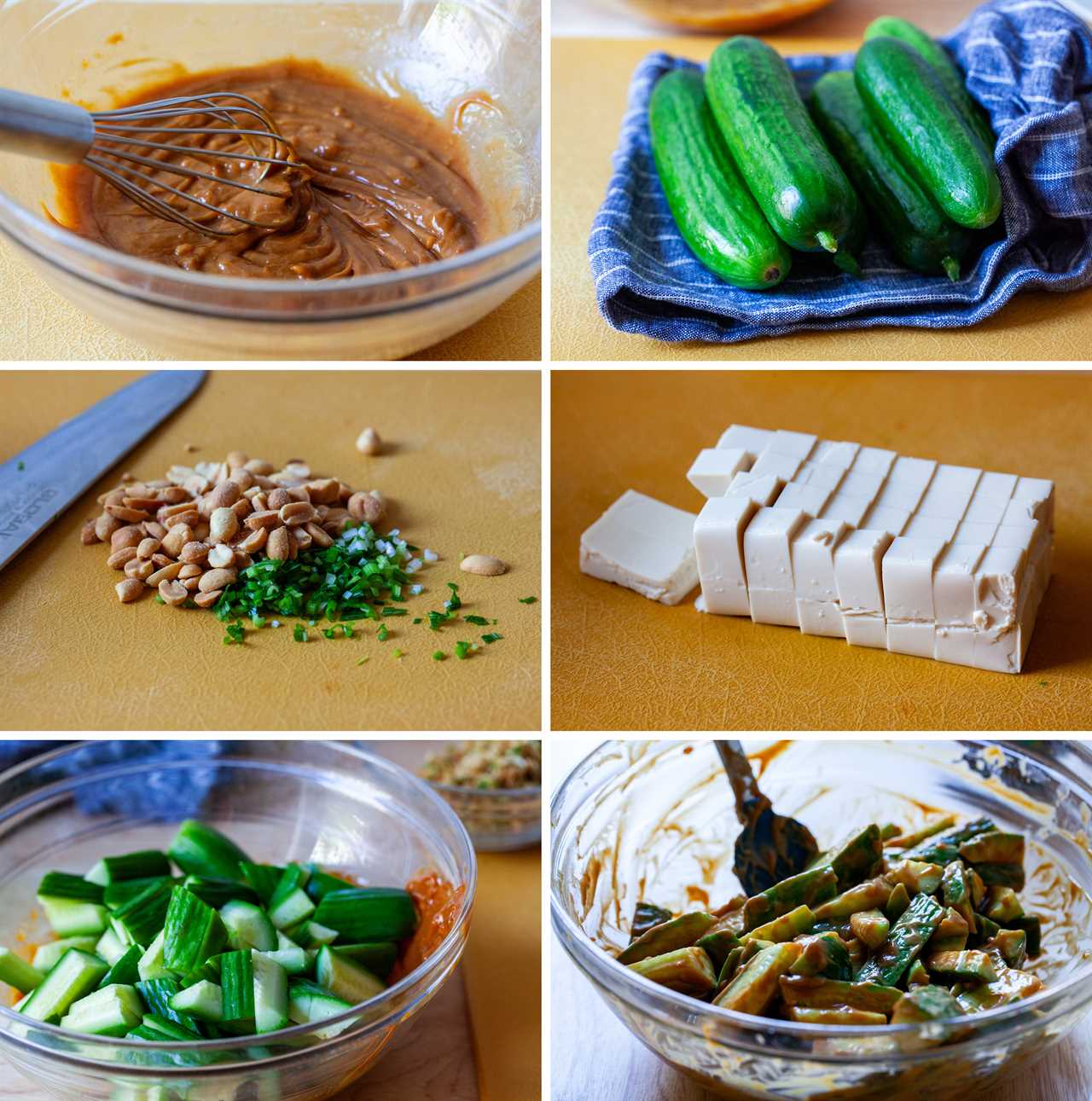 cucumber problem salad with tofu