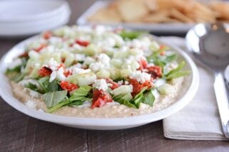 Layered Greek Hummus Dip