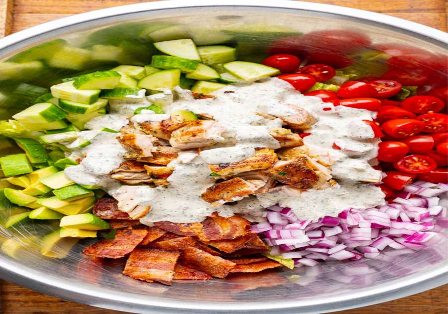 Chicken Bacon Cattle Ranch Salad