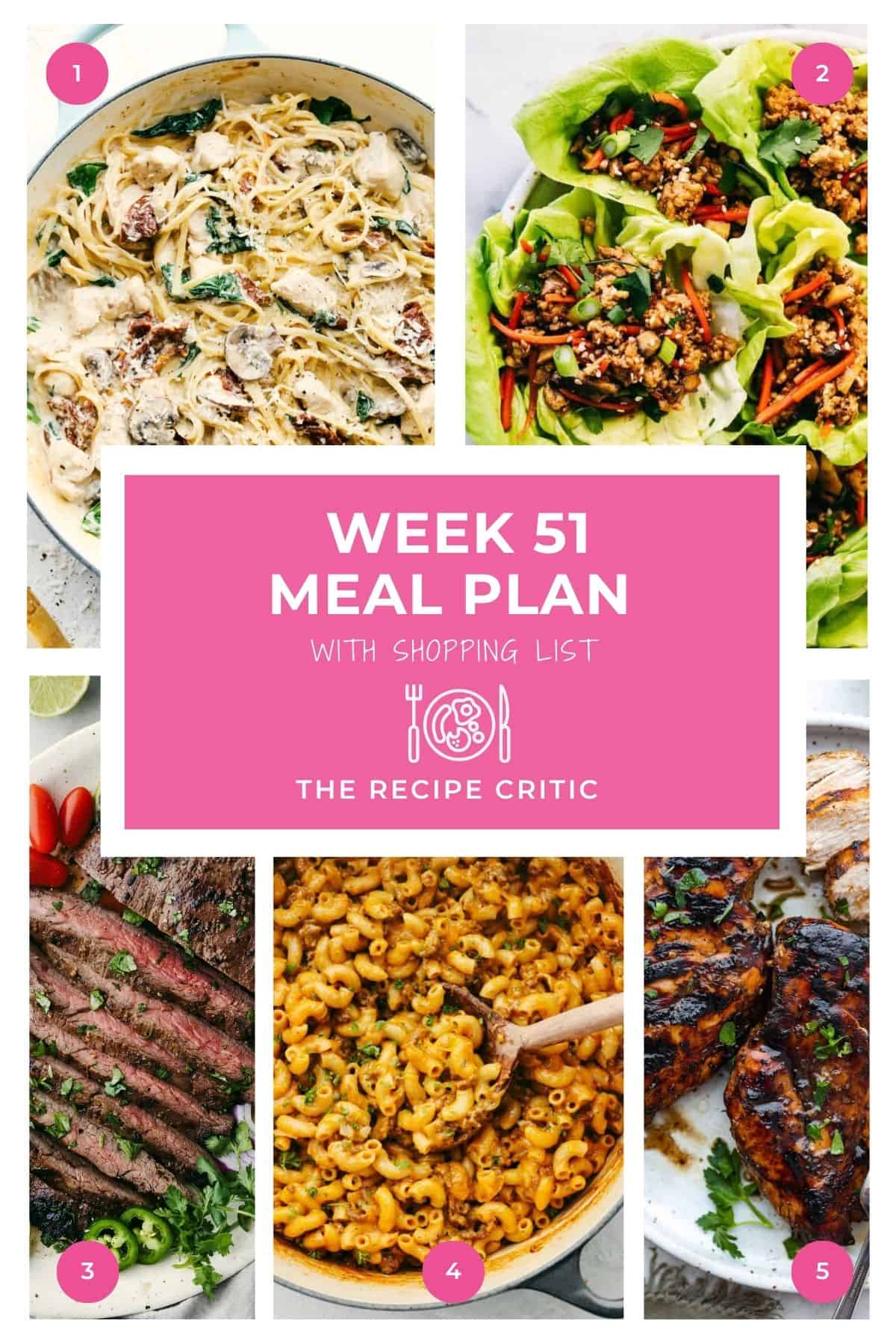 Weekly Dish Plan # 51.