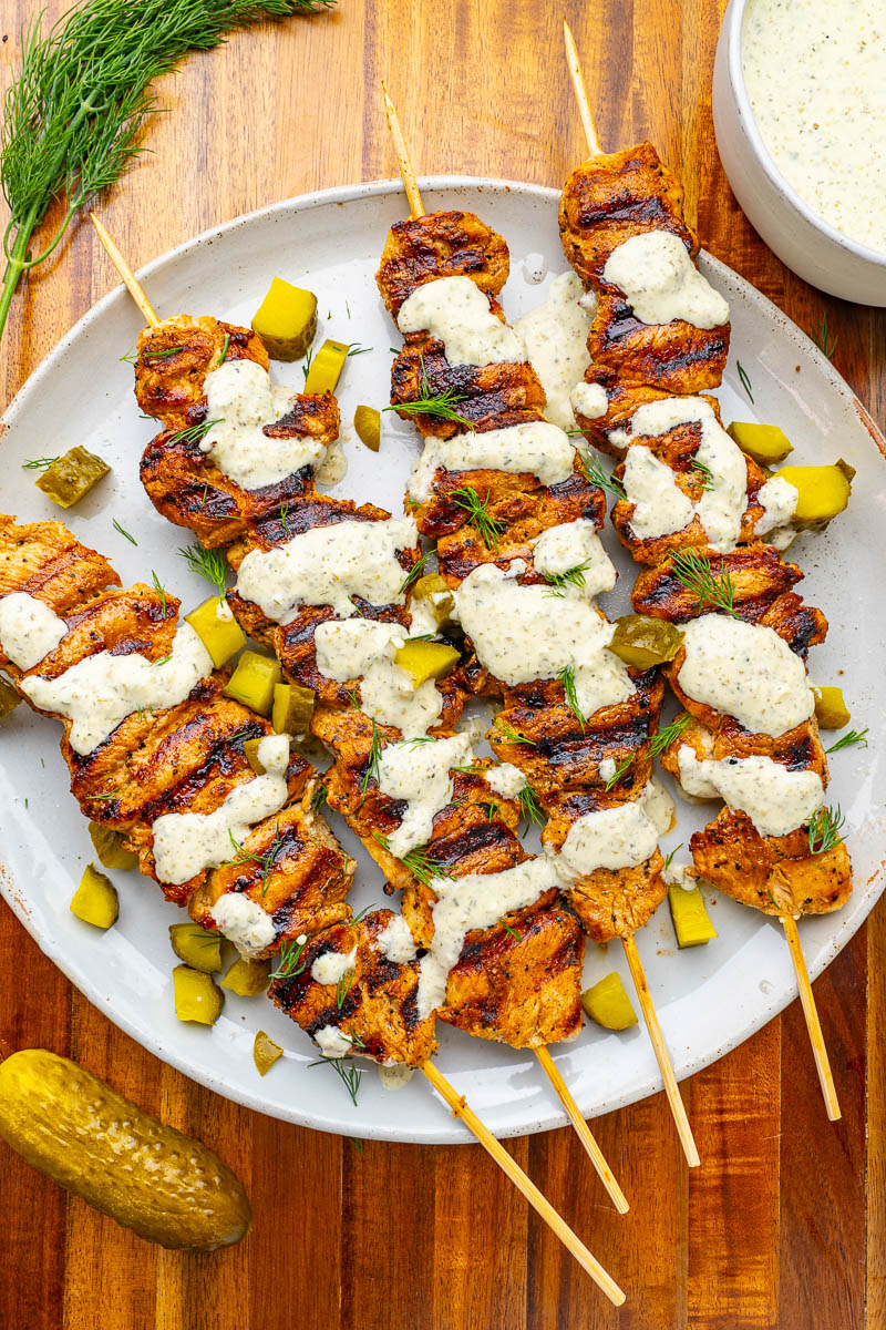 Dill Pickle Ranch Poultry Skewers