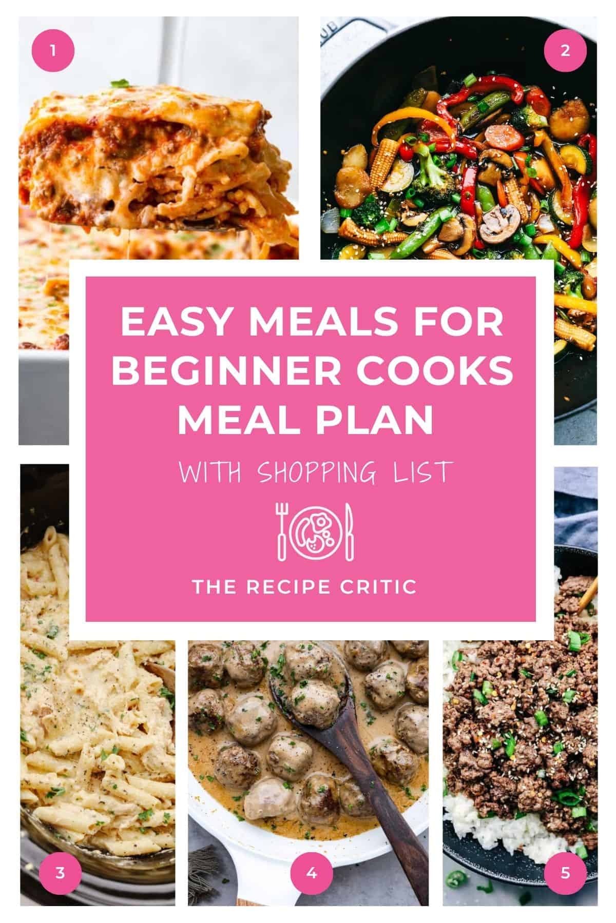 Easy Meals for Newbie Cooks Meal Strategy