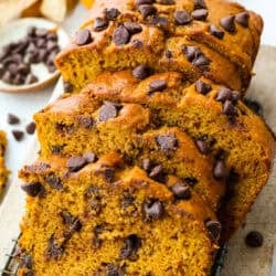 Pumpkin Delicious Chocolate Chip Bread