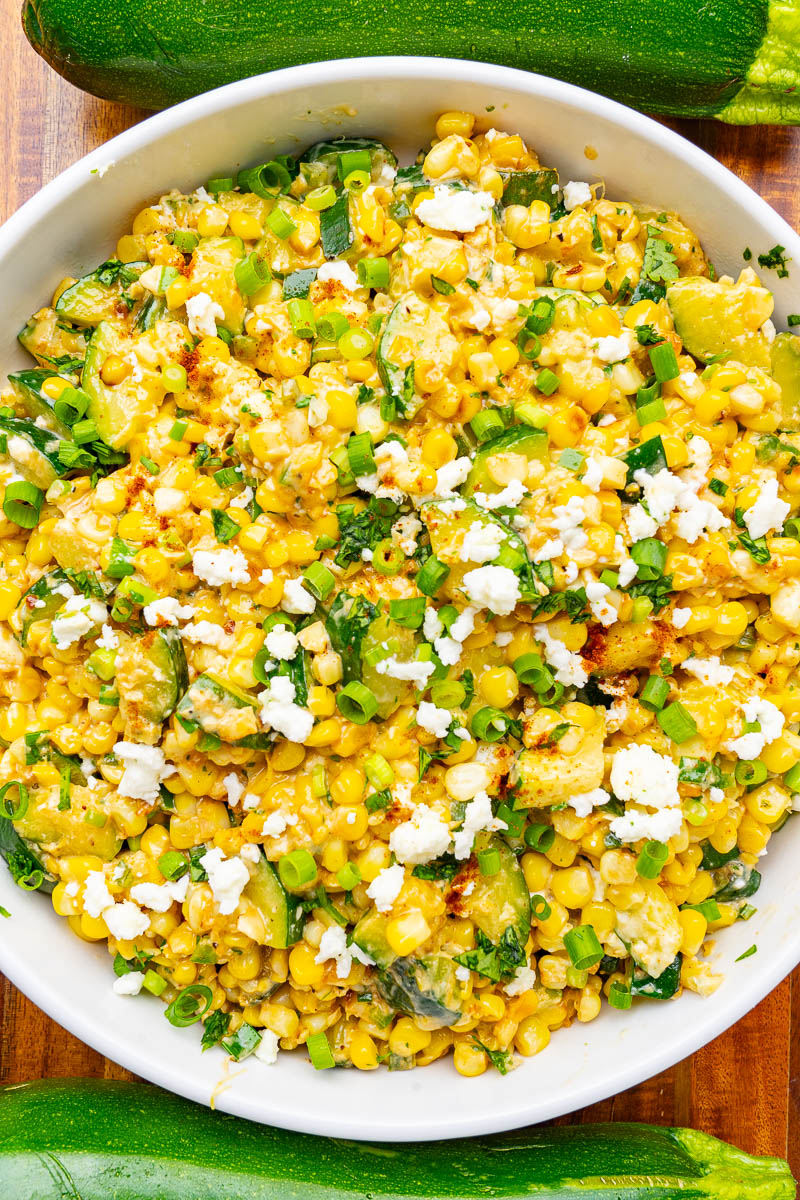 Mexican Road Corn and Zucchini