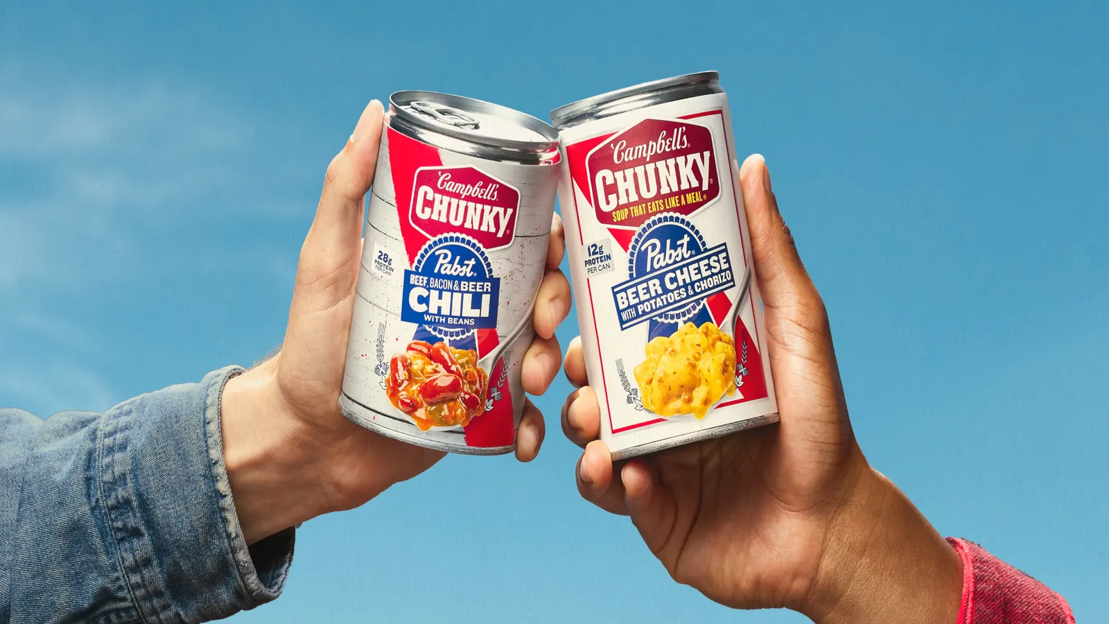 Campbell’s and Pabst Blue Ribbon crack open beer-infused flavored soups