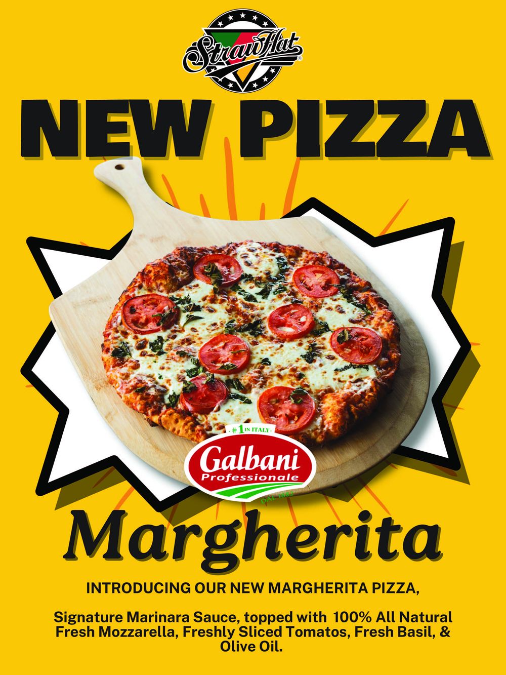 Rediscover a Classic With the Margherita Pizza at Straw Hat Pizza