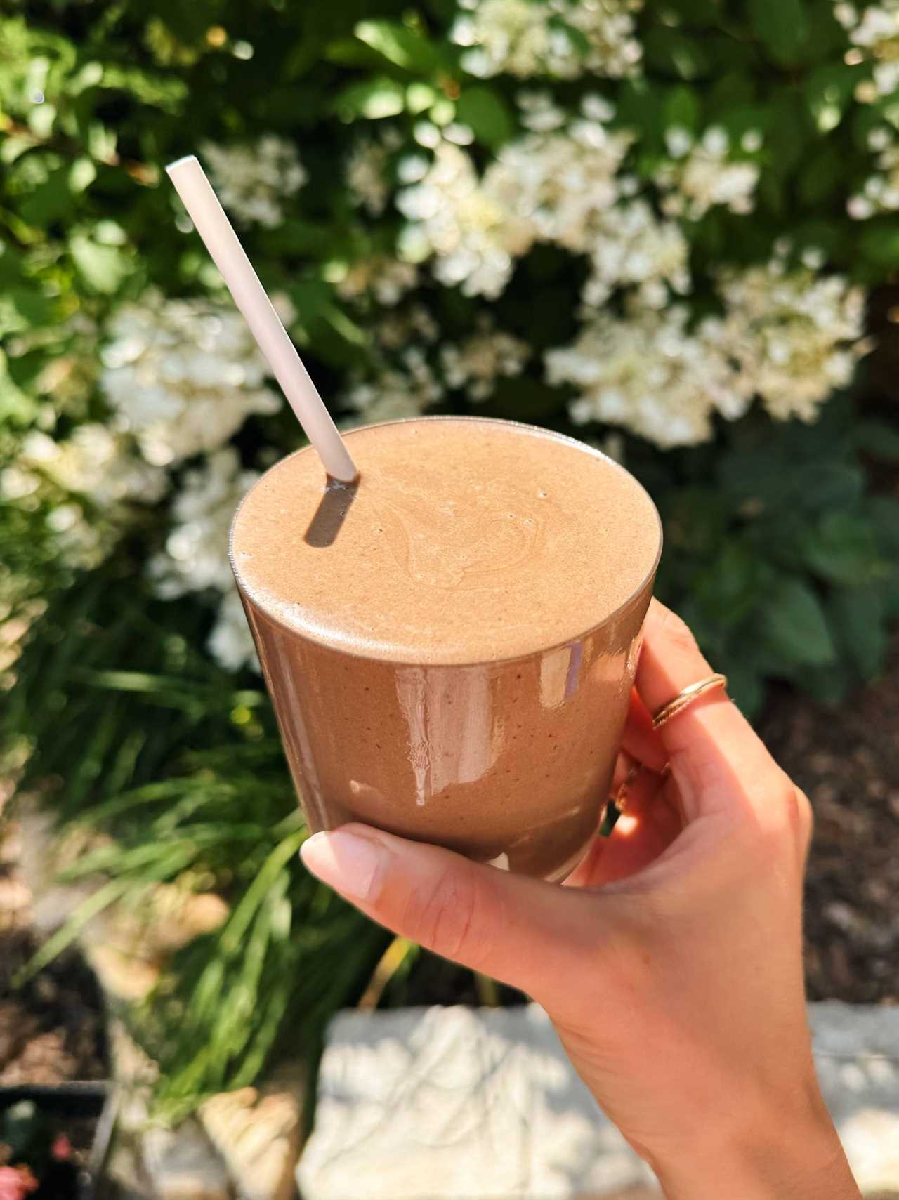Chocolate cherry smoothie.