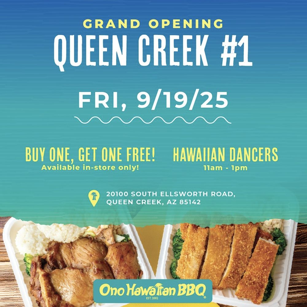 Ono Hawaiian BBQ Grows Its Presence in Queen Creek with a Second Location