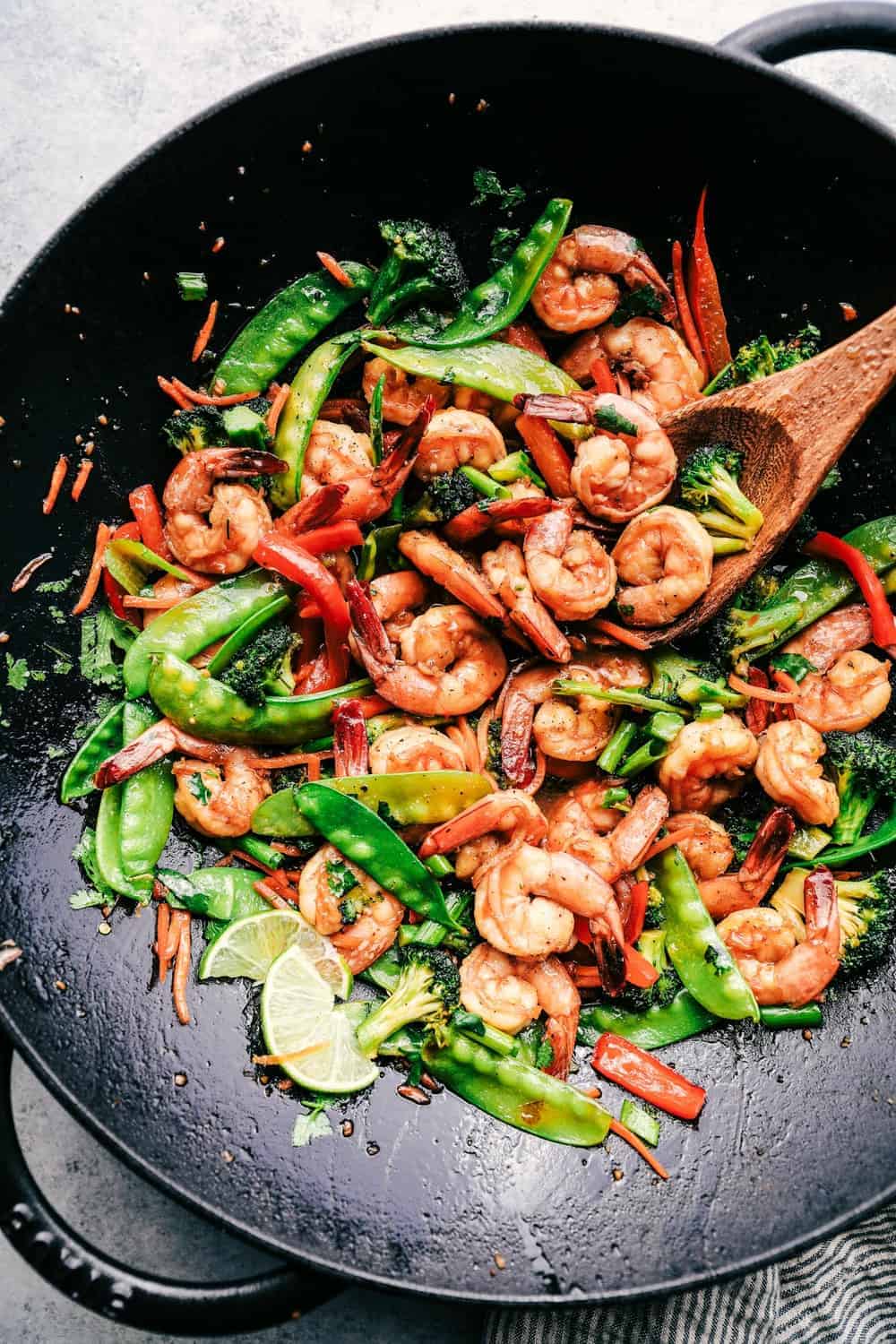 20 Minute Garlic Shrimp Stir Fry