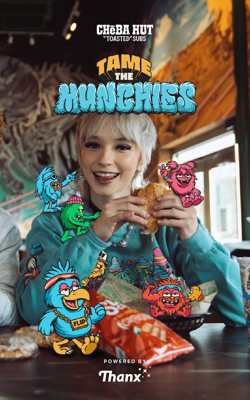 Cheba Hut Invites Homies to 'Tame the Munchies' with New Mobile Platform From Thanx