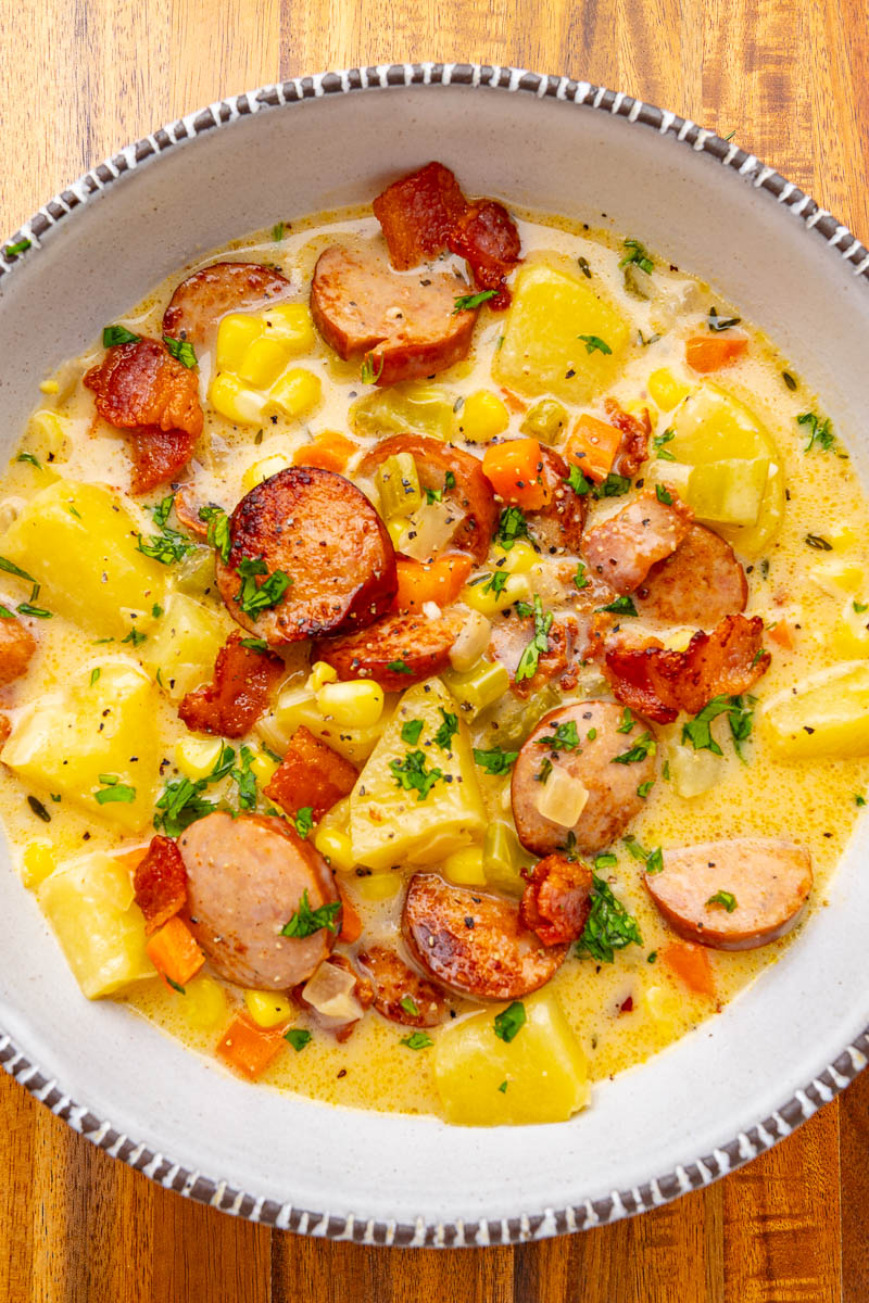 Kielbasa Corn Chowder