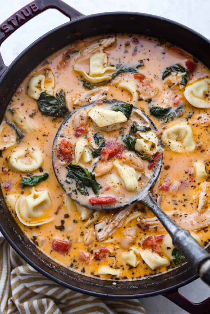 Creamy Vegetable Tortellini Soup
