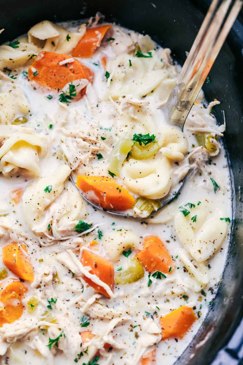 Creamy Vegetable Tortellini Soup