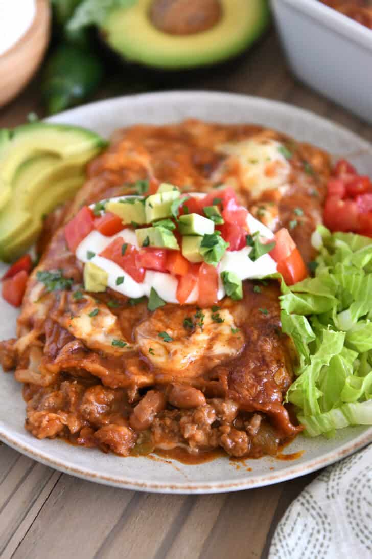 Hamburger Enchiladas