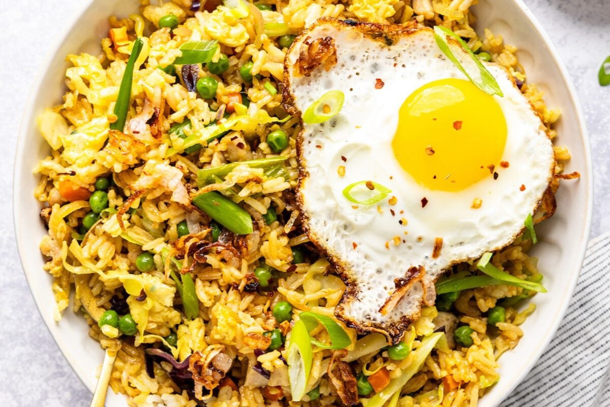 Chicken Nasi Goreng (Indonesian Fried Rice).