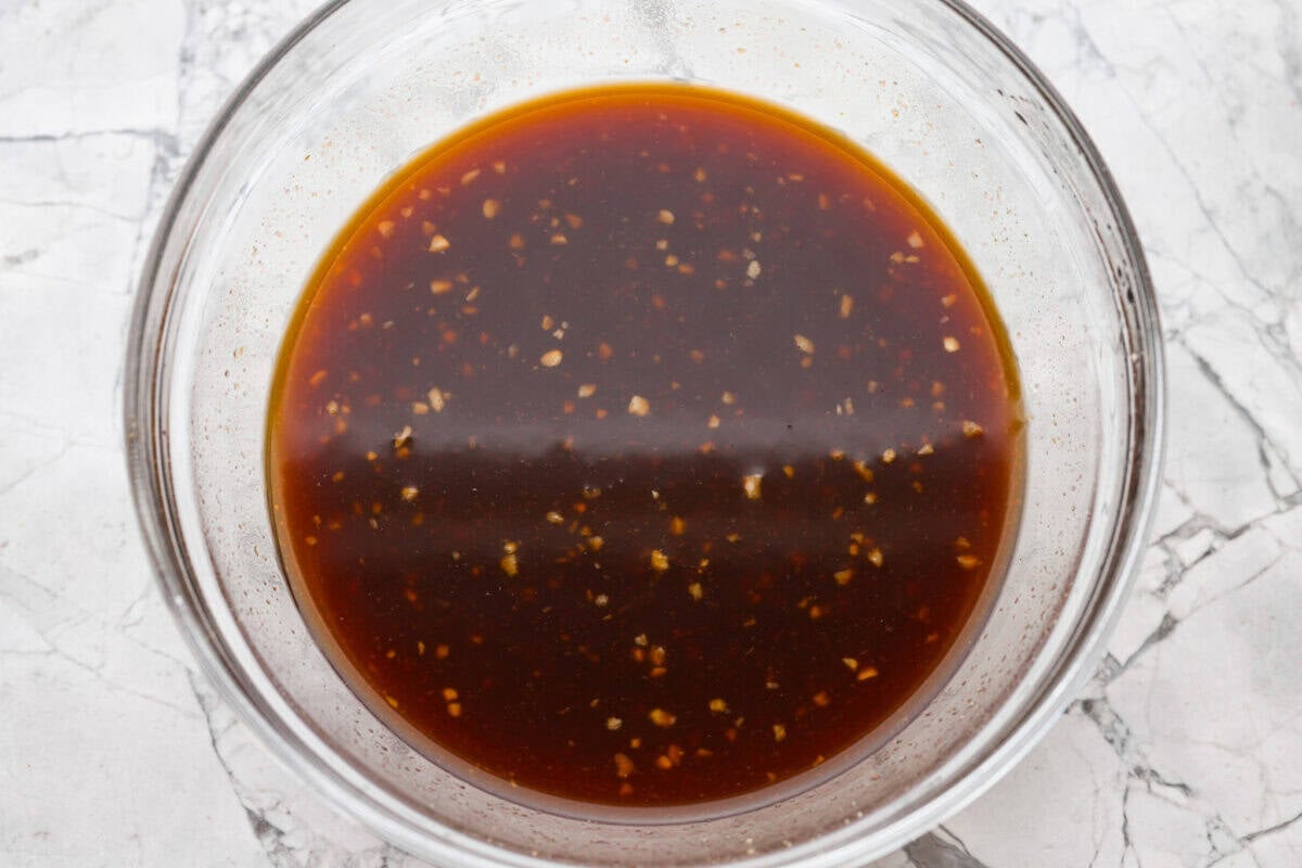 Huli Huli sauce mixed together in a bowl. 