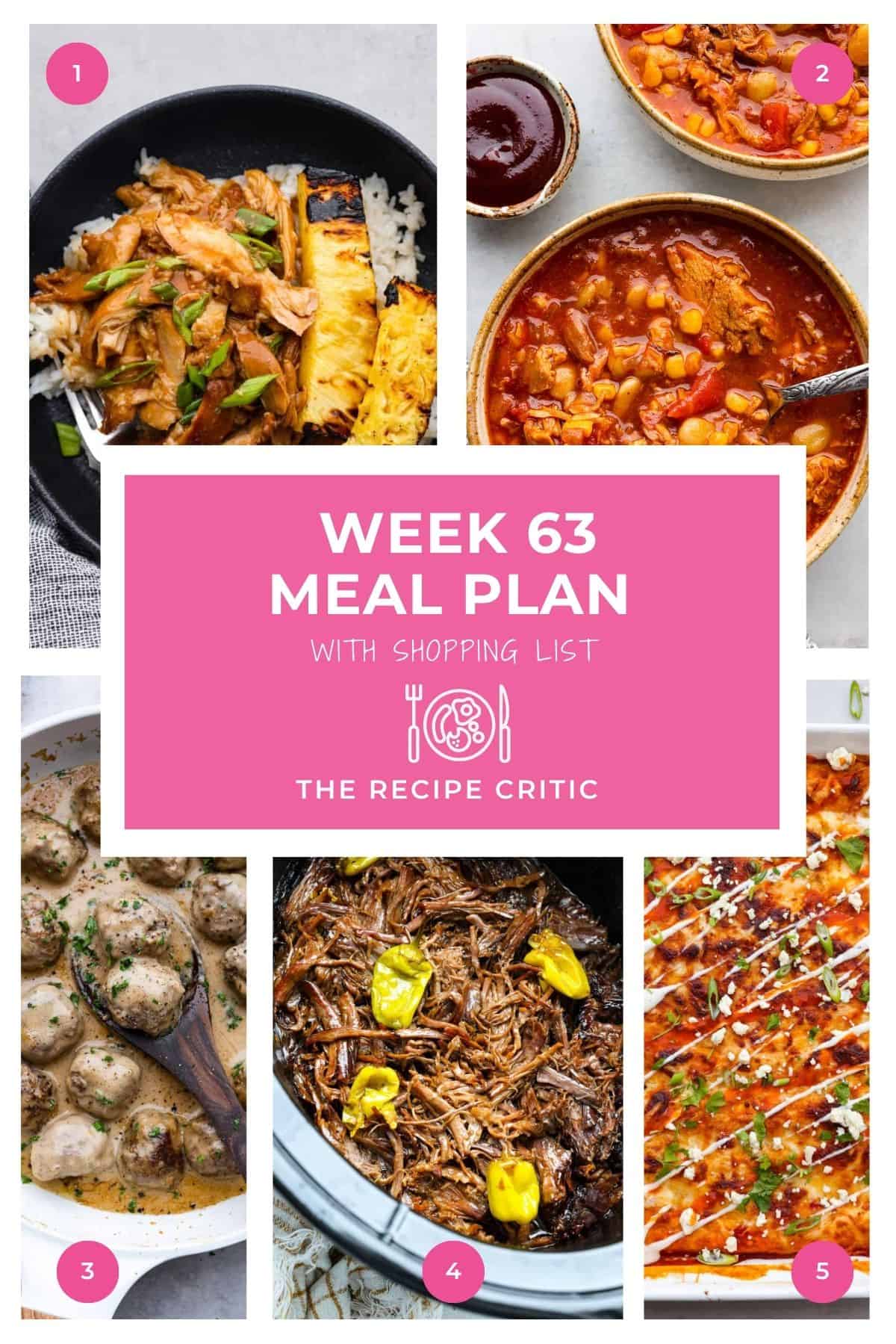 Weekly Dish Plan # 63.