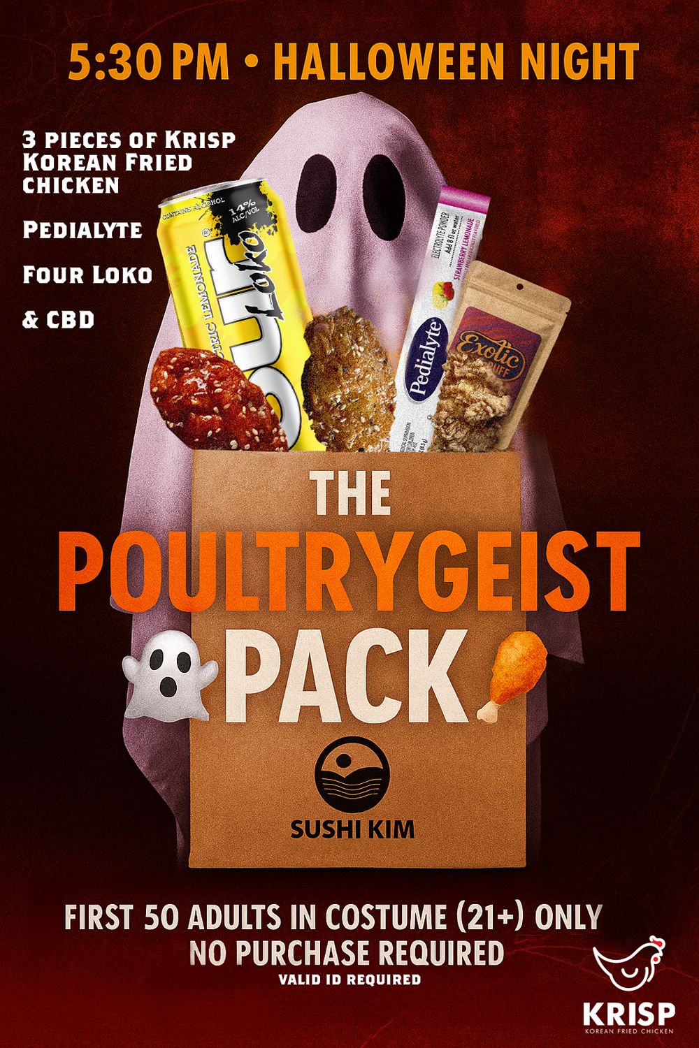Sushi Kim Launches ‘Poultrygeist Pack,’ Pittsburgh’s First Adult Trick-or-Treat Bag for Halloween