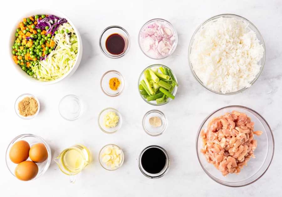 Chicken Nasi Goreng (Indonesian Fried Rice).