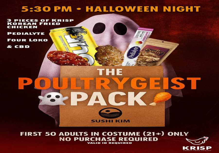 Sushi Kim Launches ‘Poultrygeist Pack,’ Pittsburgh’s First Adult Trick-or-Treat Bag for Halloween