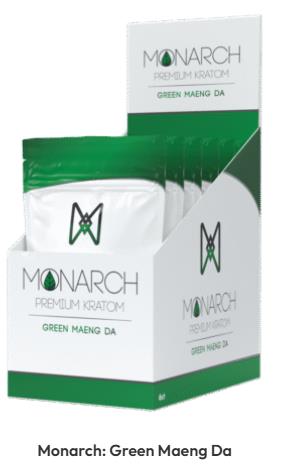 Image of Monarch Premium Green Maeng Da Kratom Powder Container