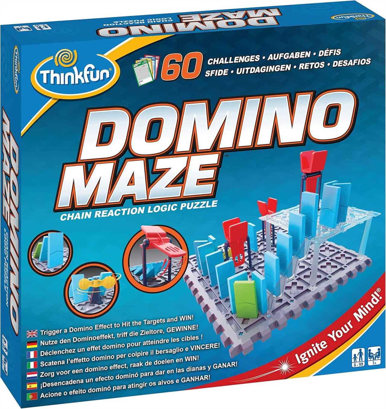 Domino maze game