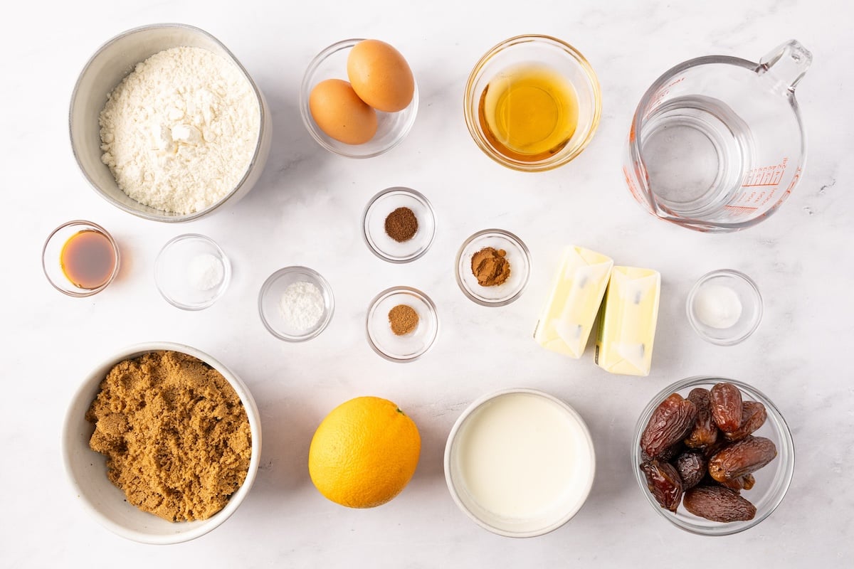 sticky toffee pudding ingredients