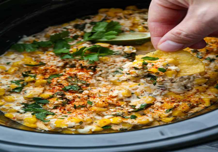 Crockpot Mexican Road Corn Dip