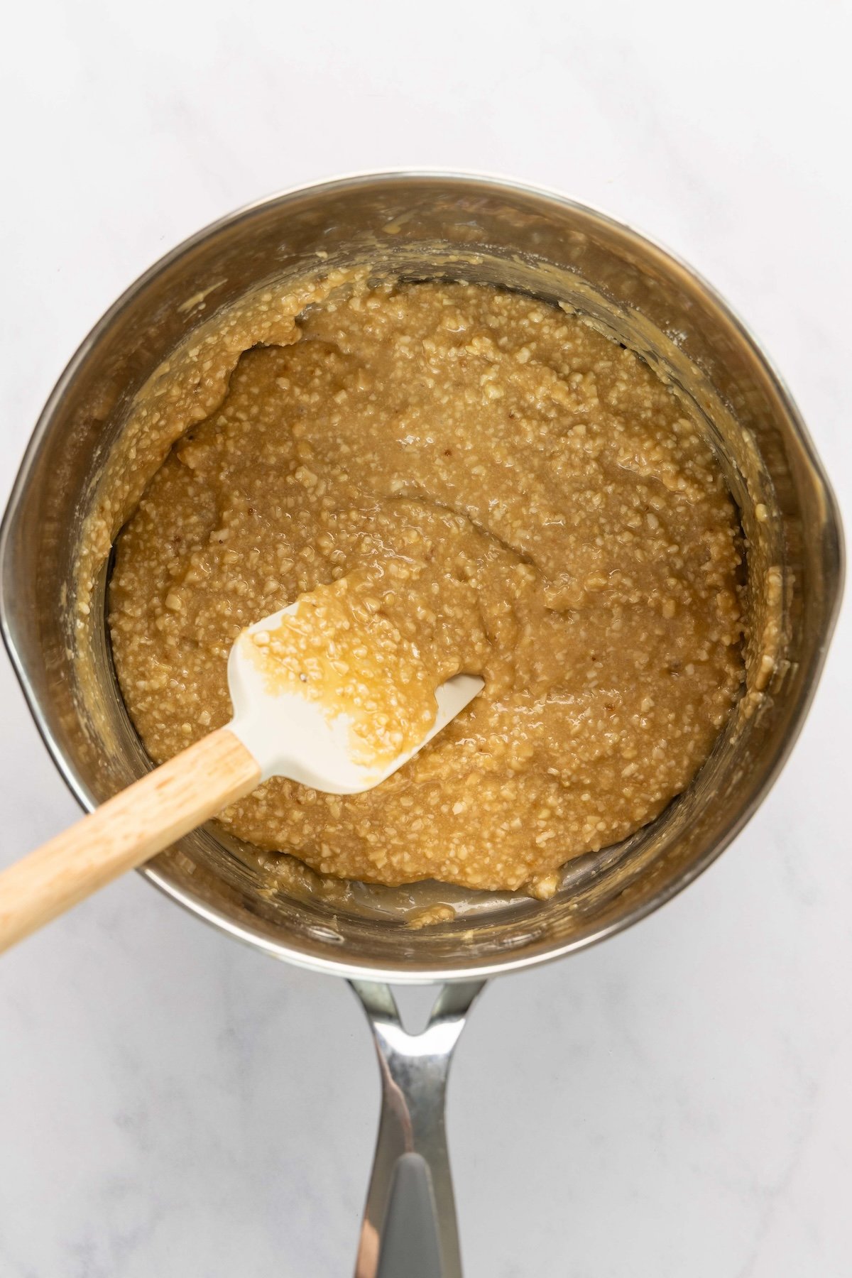 chopped almonds added to mixture