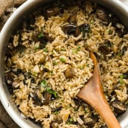 One Pot Mushroom Rice