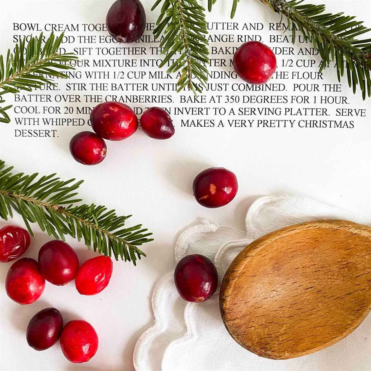 A Cranberry Cake at Christmas