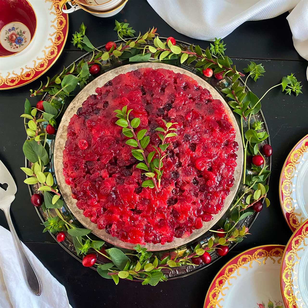 A Cranberry Cake at Christmas