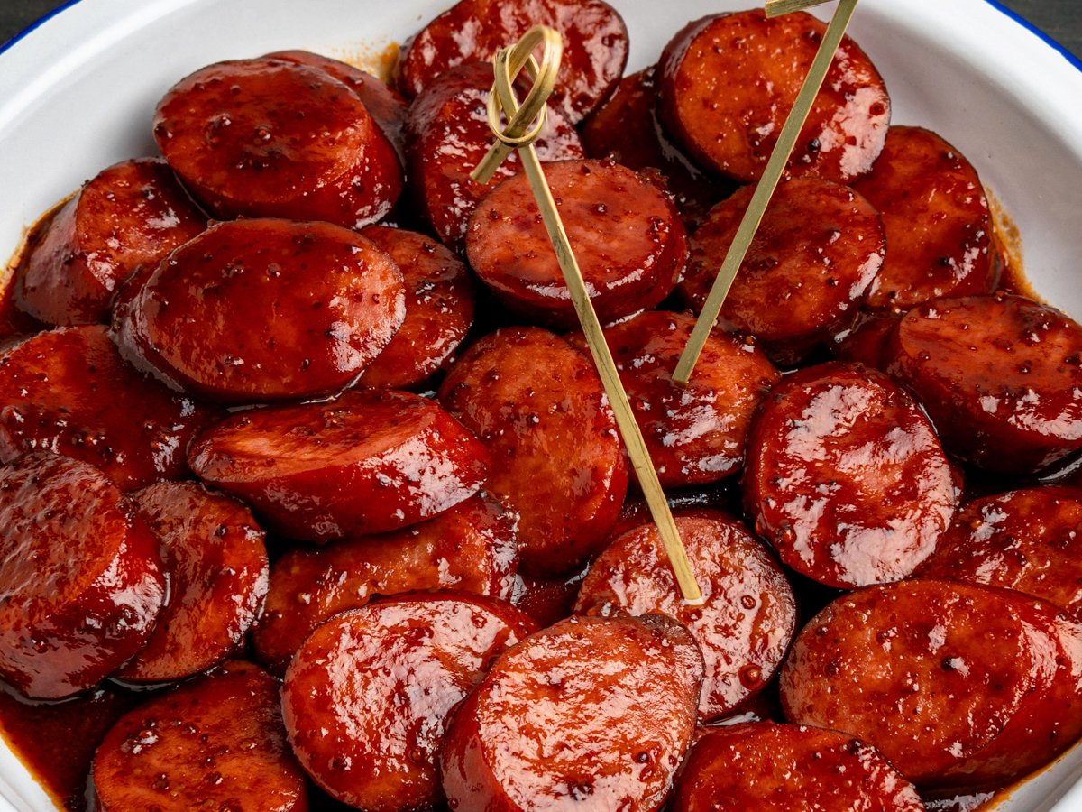 Glazed Kielbasa Bites