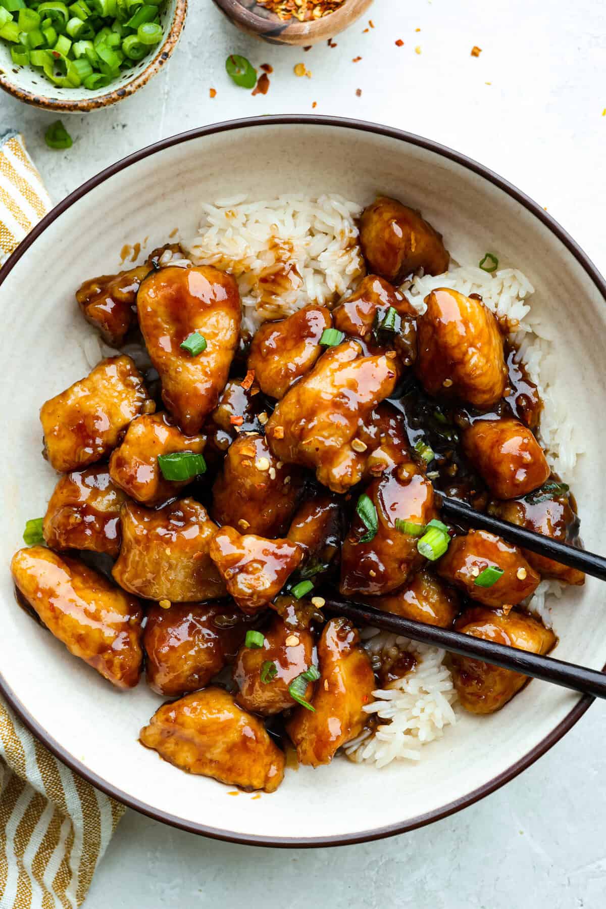 One Pan General Tso's Chicken