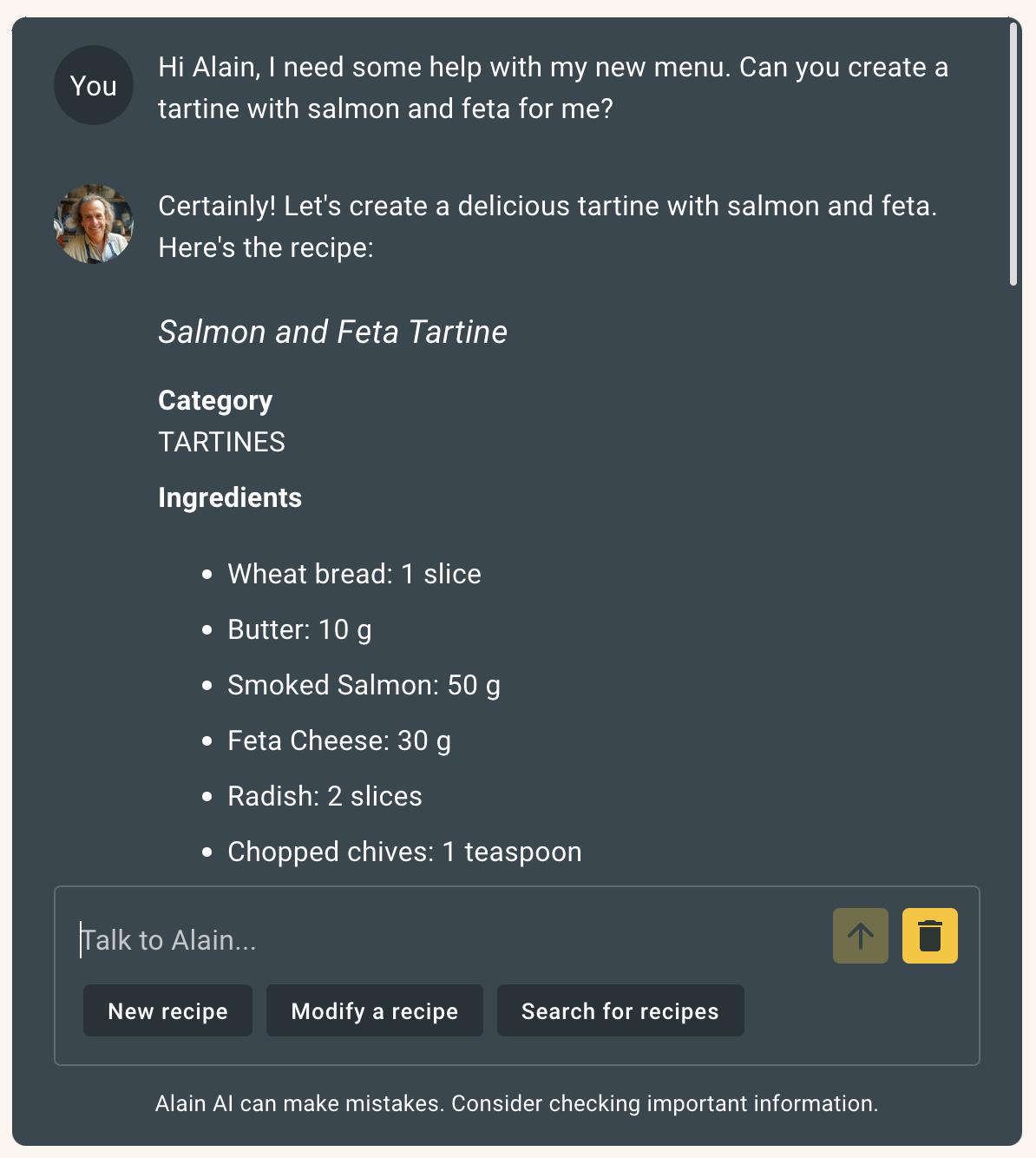 Alain.AI: Developing a Cook's Digital Double