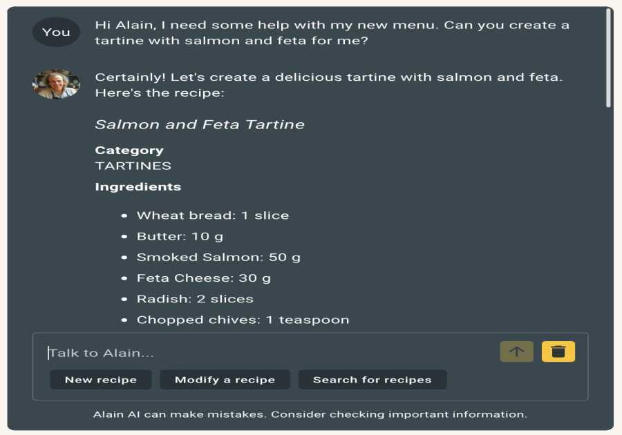 Alain.AI: Developing a Cook's Digital Double