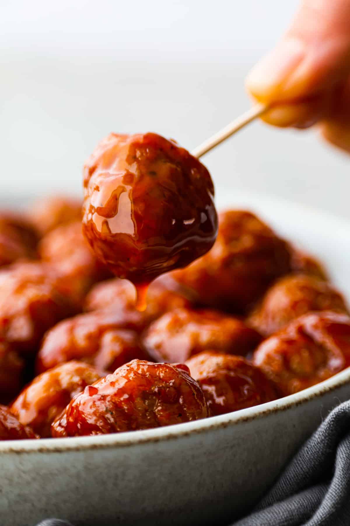 Slow Cooker Bourbon Meatballs