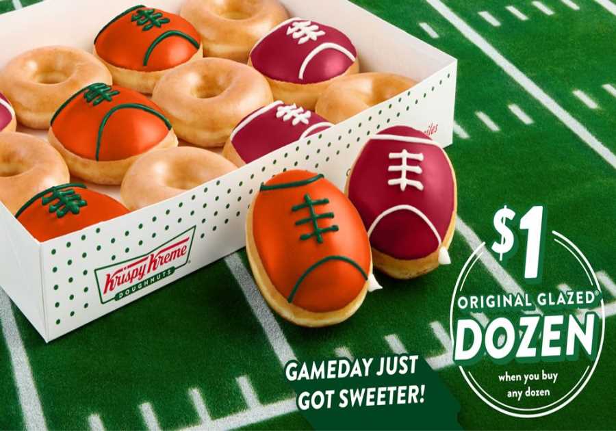Krispy Kreme Helping Fans Level up Monday’s Football Festivities With Limited-Edition Championship Dozen, Available Monday, Jan. 19