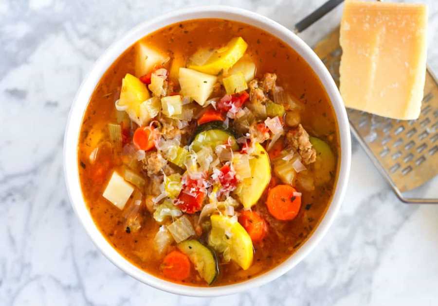Minestrone Soup with Sausage