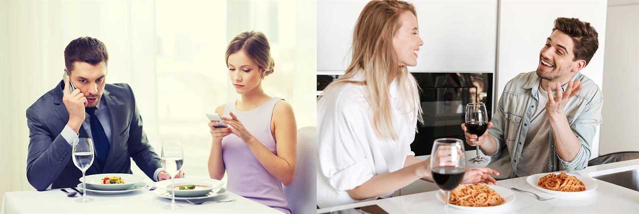 Crowded restaurant on Valentine's Day vs intimate home kitchen