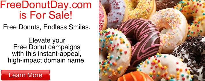 FreeDonutDay.com is For Sale!