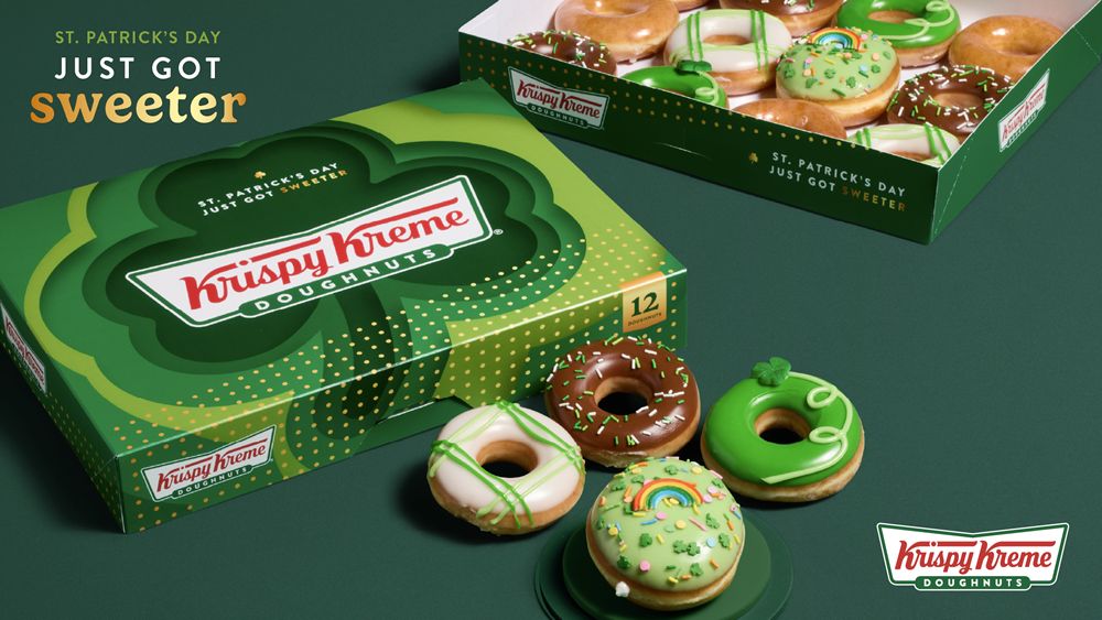 Krispy Kreme is Bringing Guests 'All the Luck' this St. Patrick's Day with Fun Doughnuts, Sweeter Deals and a Chance to Win Free Doughnuts for a Year