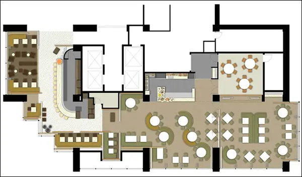 15+ Restaurant Floor Plan Layout Design Ideas