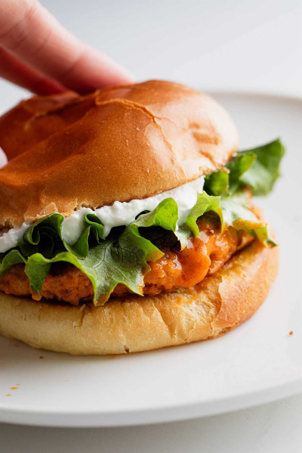 Buffalo chicken burger.
