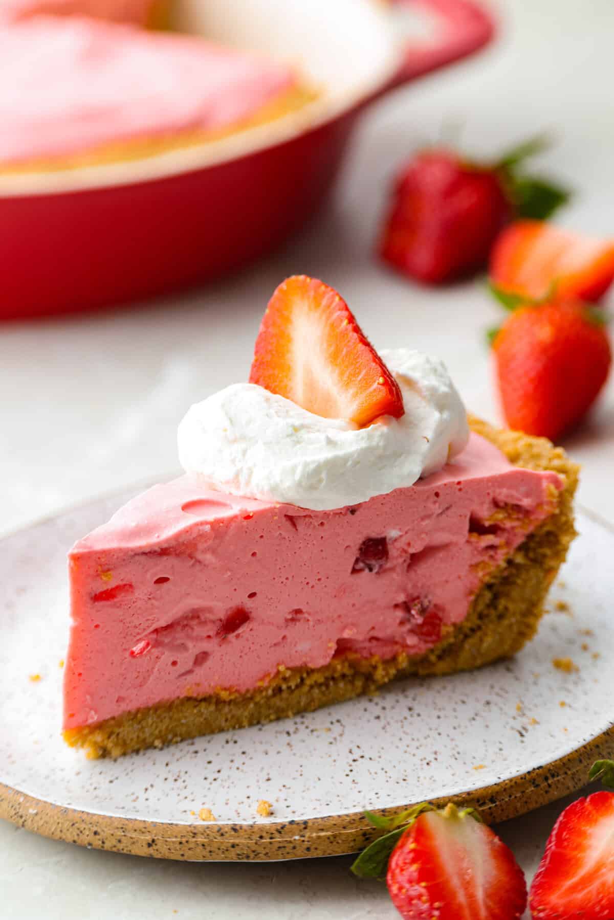 No-Bake Strawberry Lotion Pie