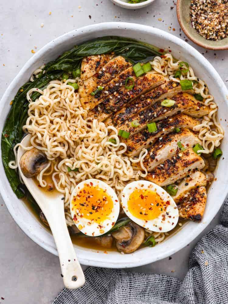 One Pan Baked Ramen Noodles