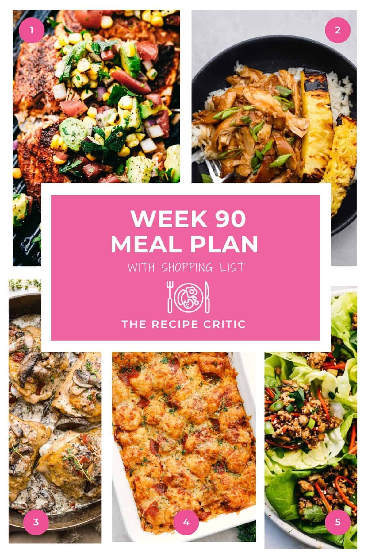 Weekly Meal Plan # 90.