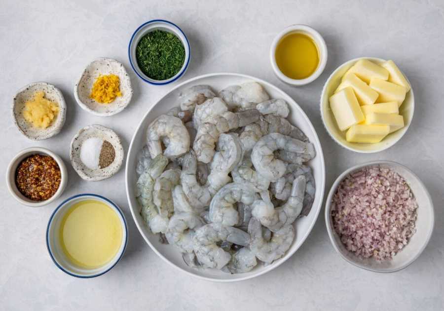 Buttery Shrimp with Dill (Garides Me Ánitho).