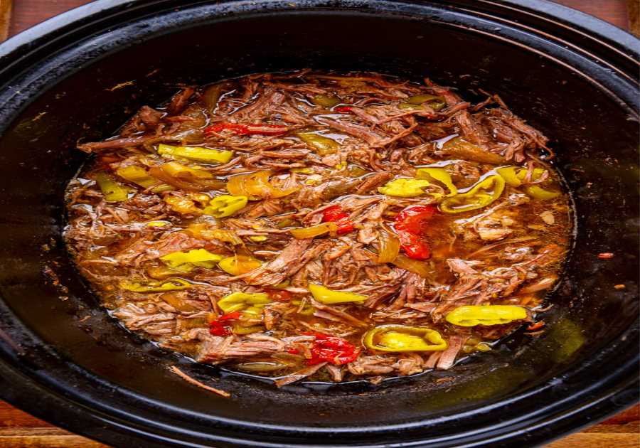 Slow Cooker Italian Beef Sandwiches