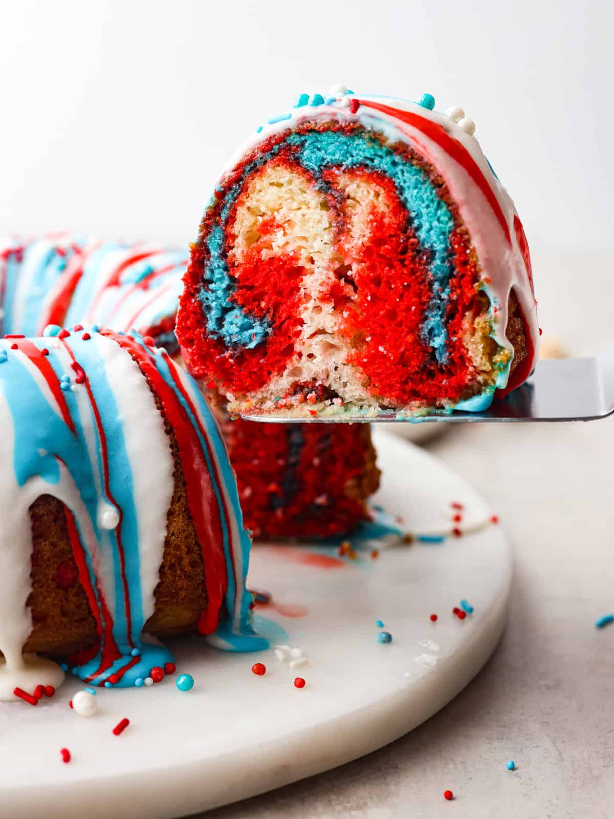 Red White and Blue Cheesecake Salad